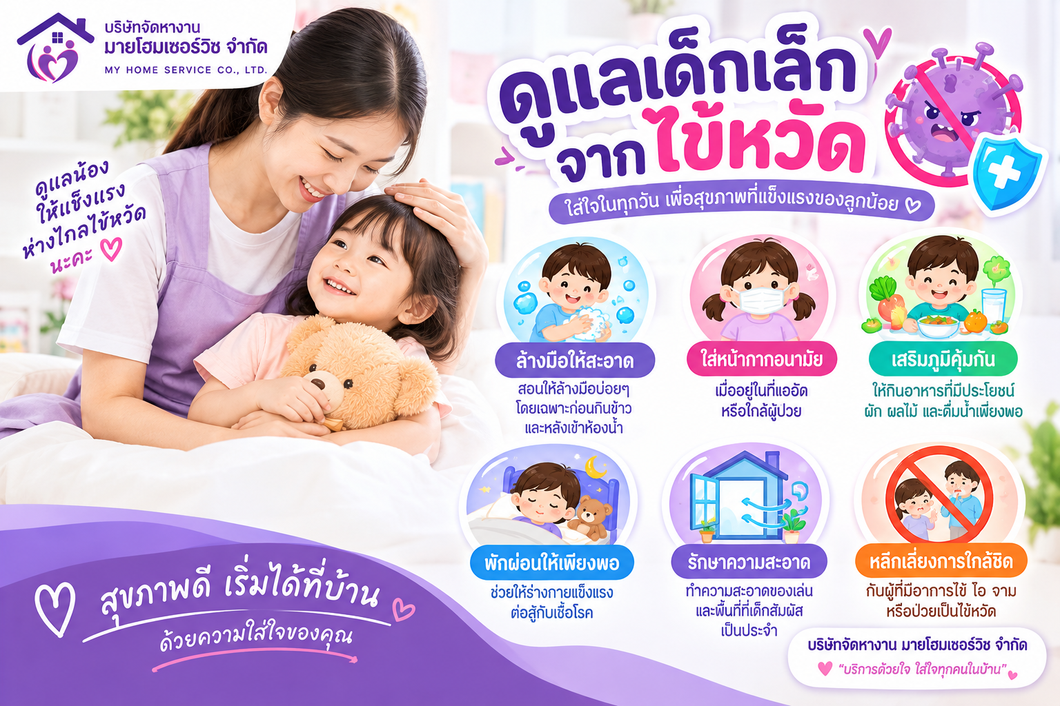 | เลี้ยงเด็กอย่างไรให้ห่างไกลไข้หวัดใหญ่สายพันธุ์ A เคล็ดลับสำหรับพ่อแม่และพี่เลี้ยงเด็ก2026