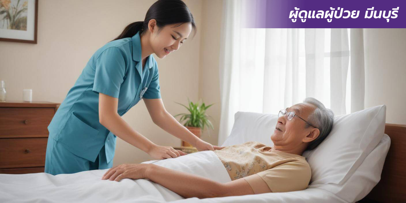 ผู้ดูแลผู้ป่วย มีนบุรี mind home service