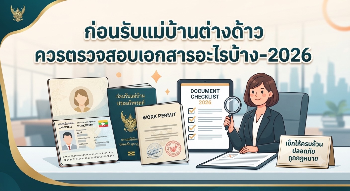 ตรวจสอบเอกสารแรงงานต่างด้าว